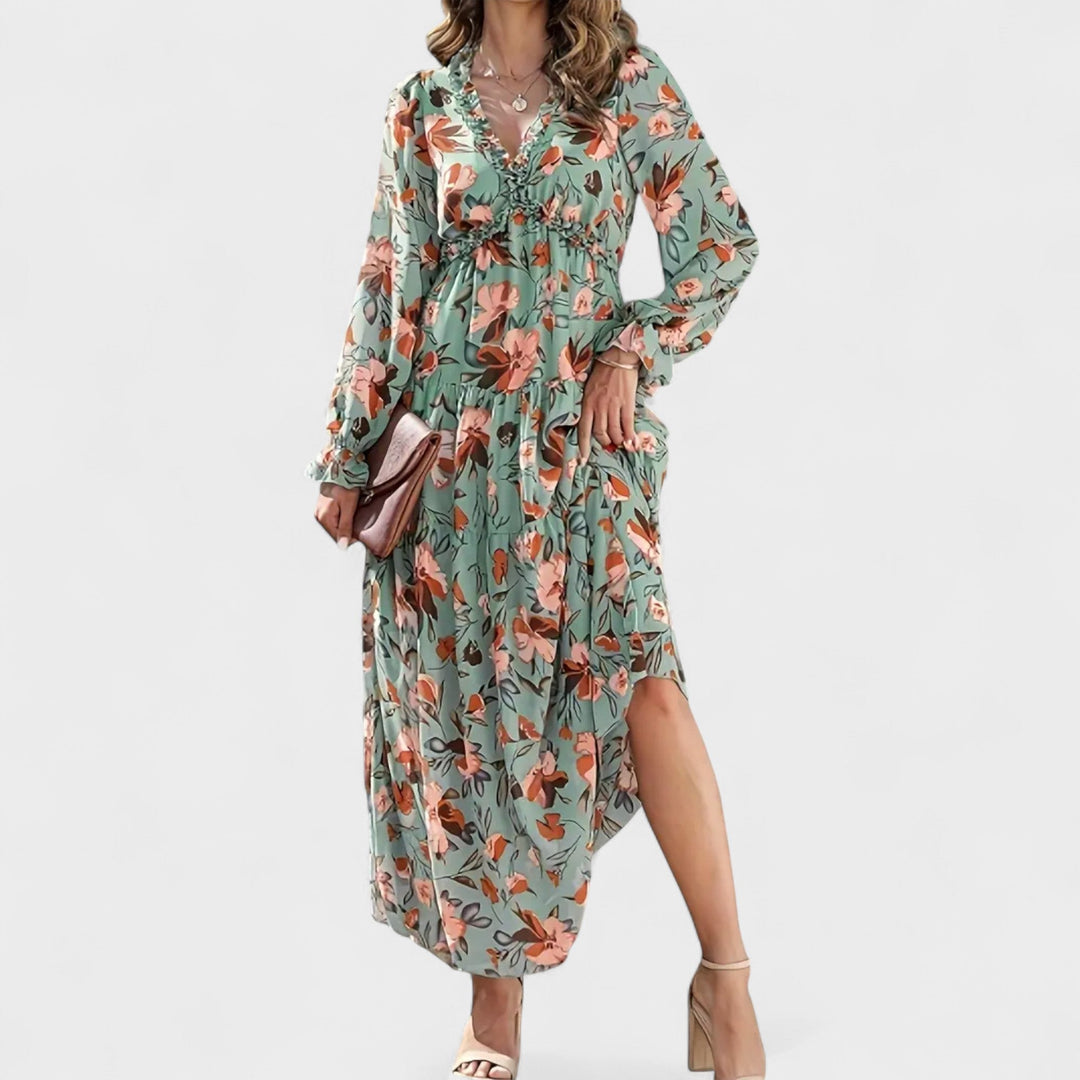 Zera | Floral Tiered Maxi Dress