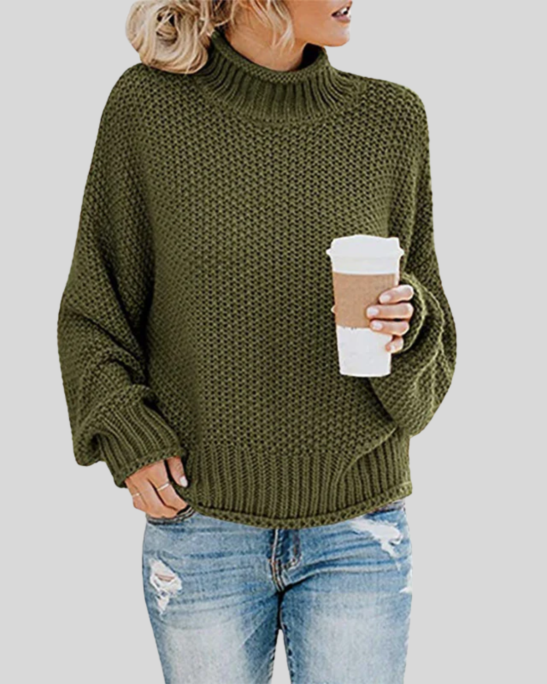 Clara | Chunky Knit Turtleneck Sweater