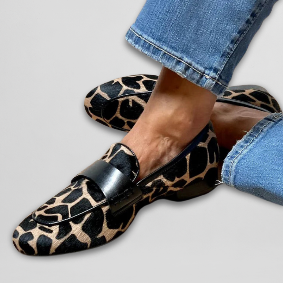 Priscilla | Giraffe-Print Loafers