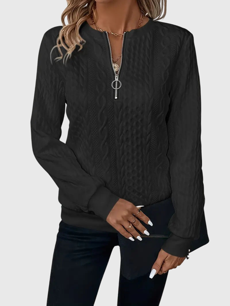 Clara | Sweater with Zipper