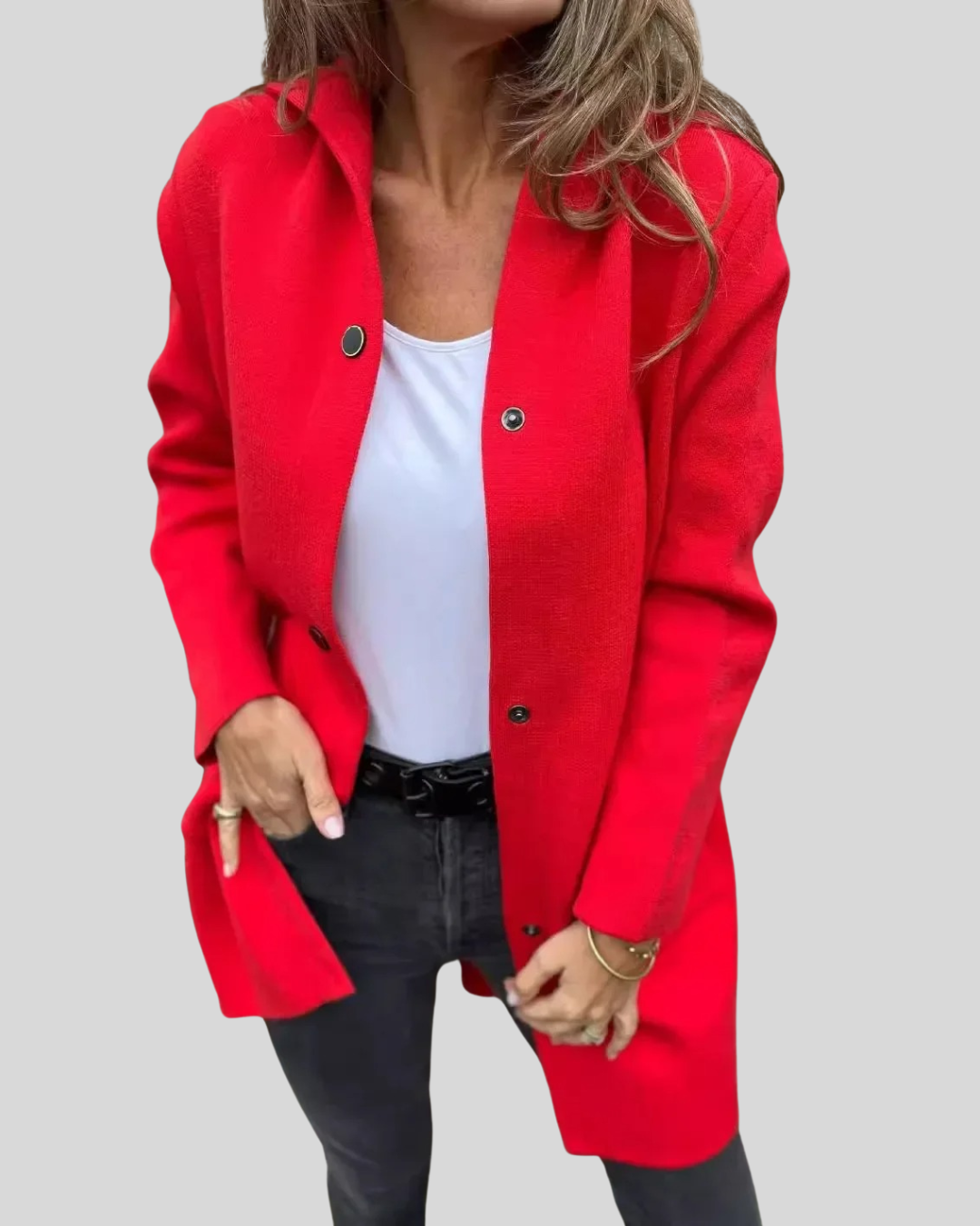 Clara | Hooded Woolen Coat for Everyday Warmth