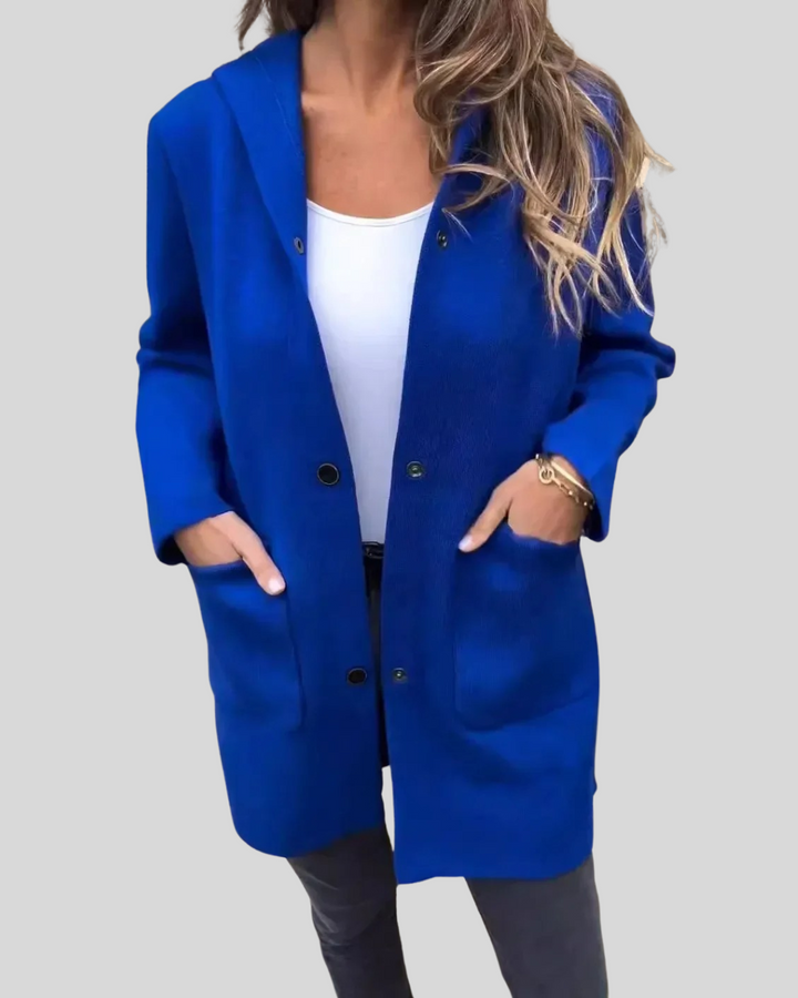 Clara | Hooded Woolen Coat for Everyday Warmth