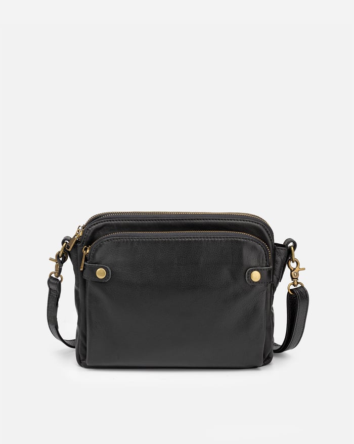Sleek Three-Layer Crossbody Bag