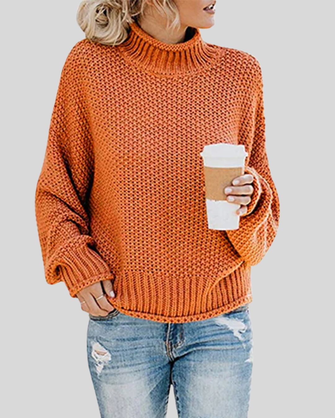 Clara | Chunky Knit Turtleneck Sweater