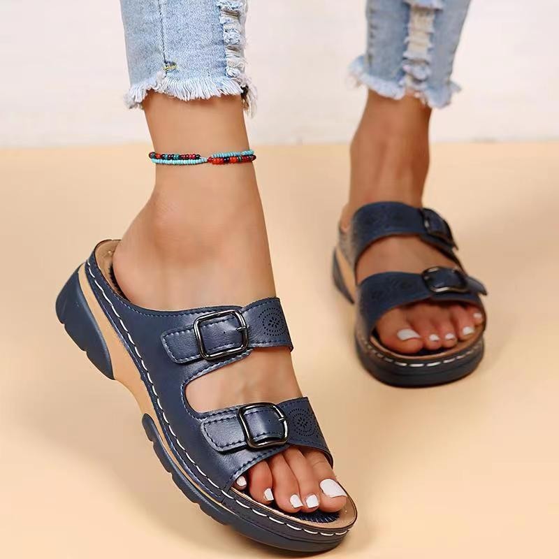 Tamsin - Double Knot Wedge Orthopedic Sandals