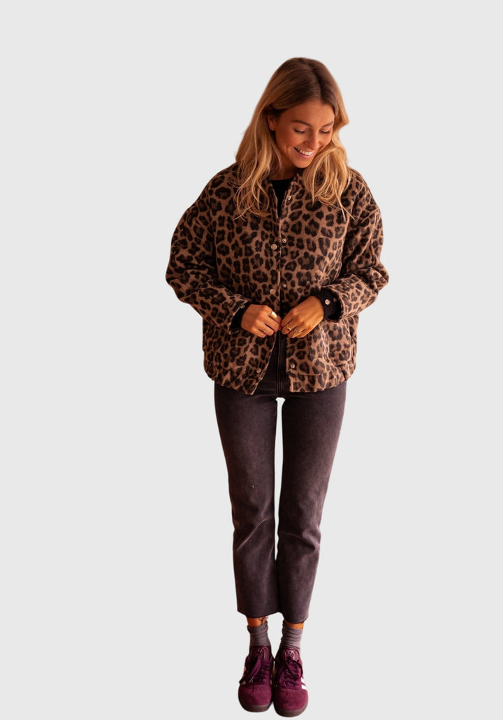 Elodie | Stylish Leopard Print Jacket