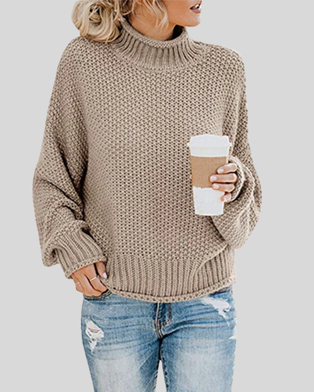 Clara | Chunky Knit Turtleneck Sweater