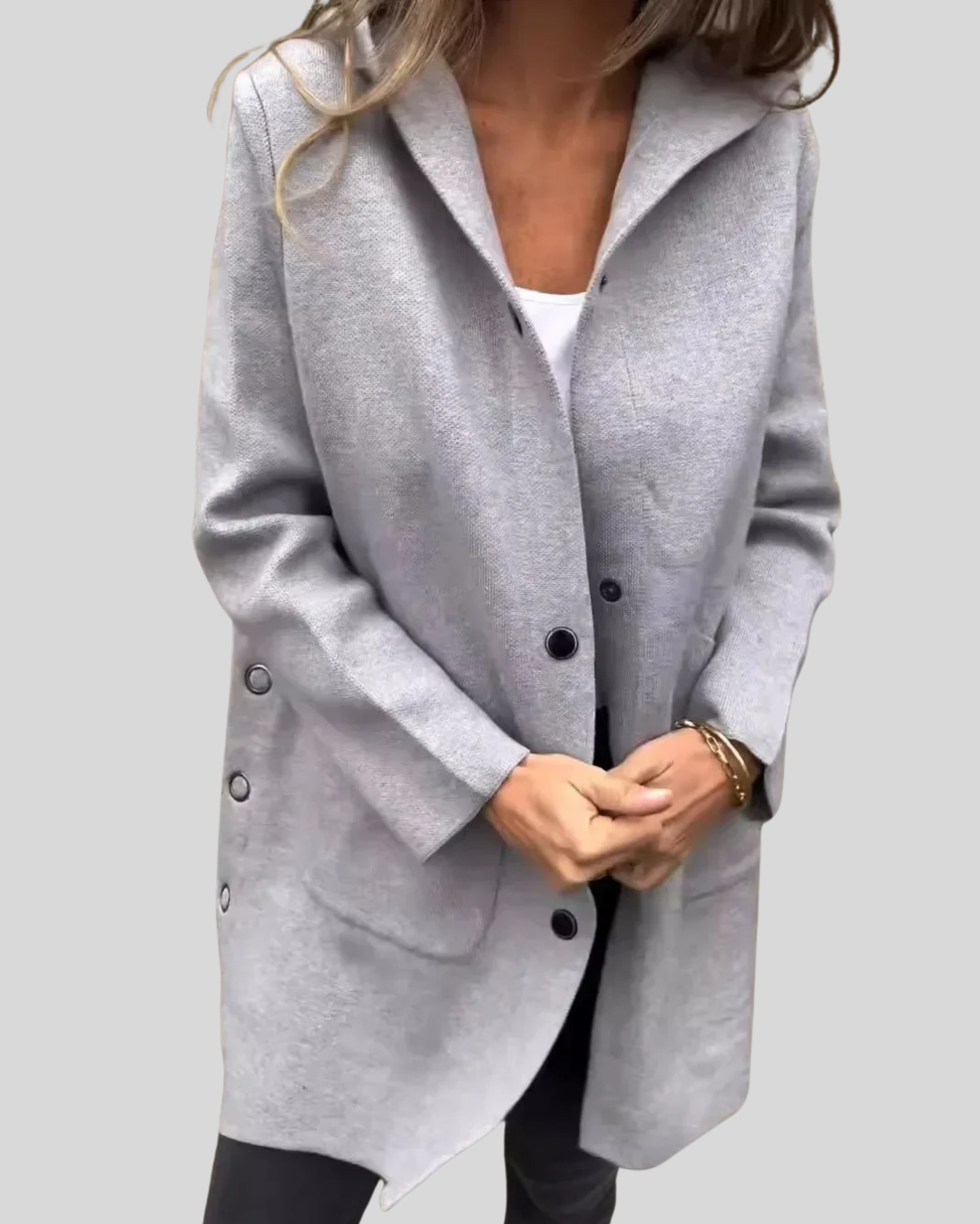 Clara | Hooded Woolen Coat for Everyday Warmth