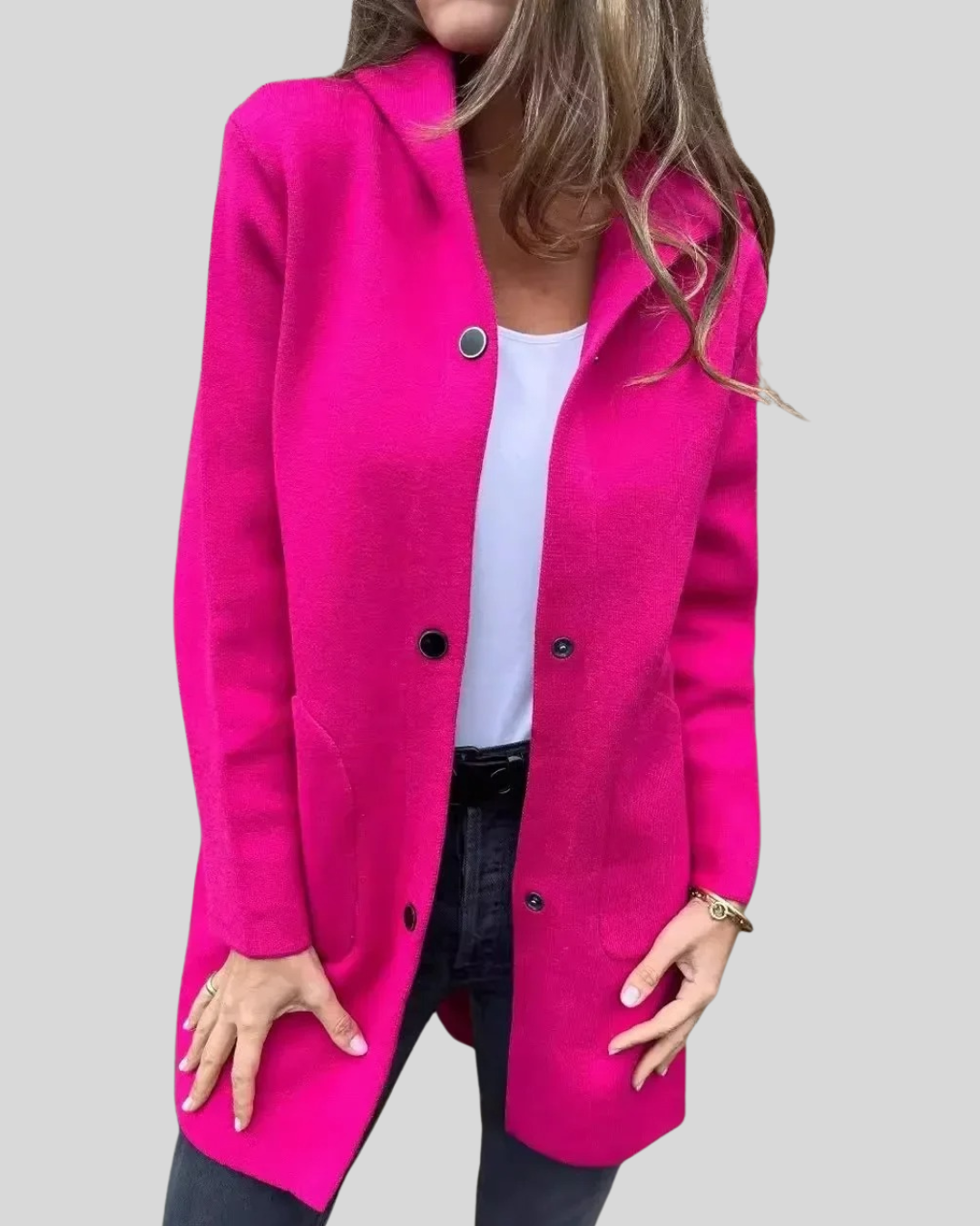 Clara | Hooded Woolen Coat for Everyday Warmth