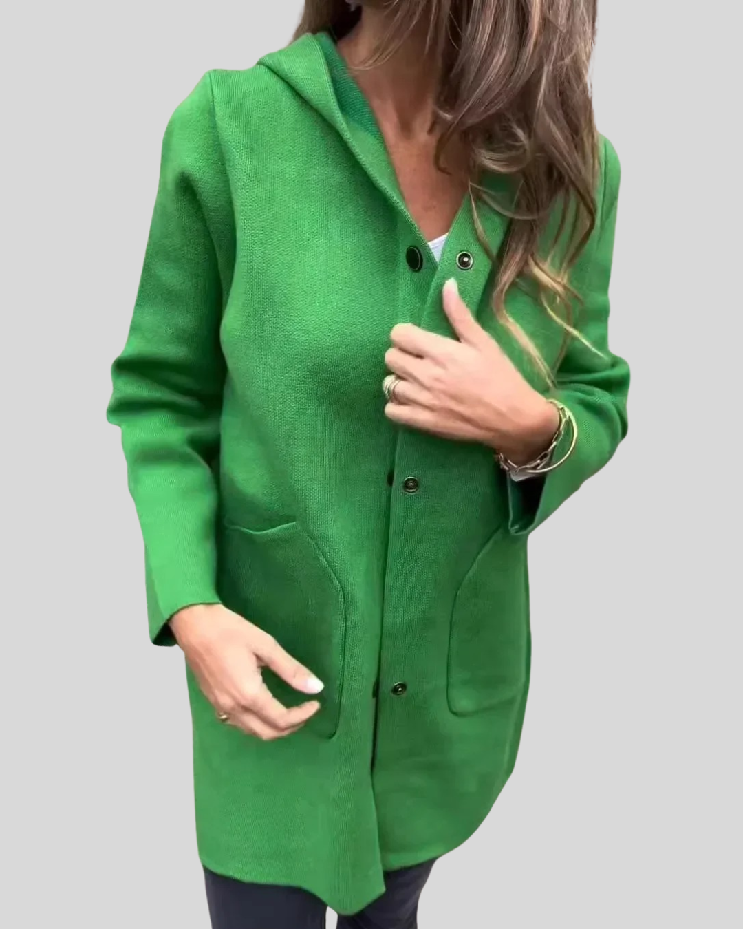 Clara | Hooded Woolen Coat for Everyday Warmth