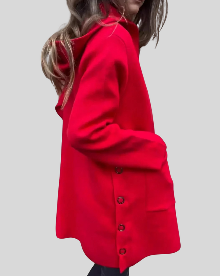 Clara | Hooded Woolen Coat for Everyday Warmth