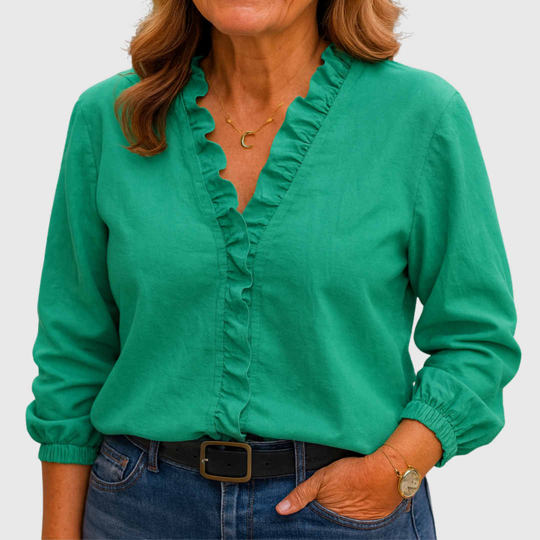 Charley | Elegant Ruffled Blouse