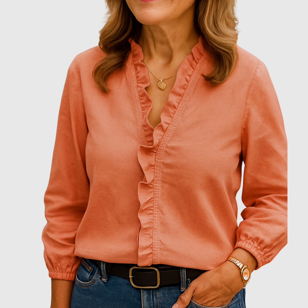 Charley | Elegant Ruffled Blouse