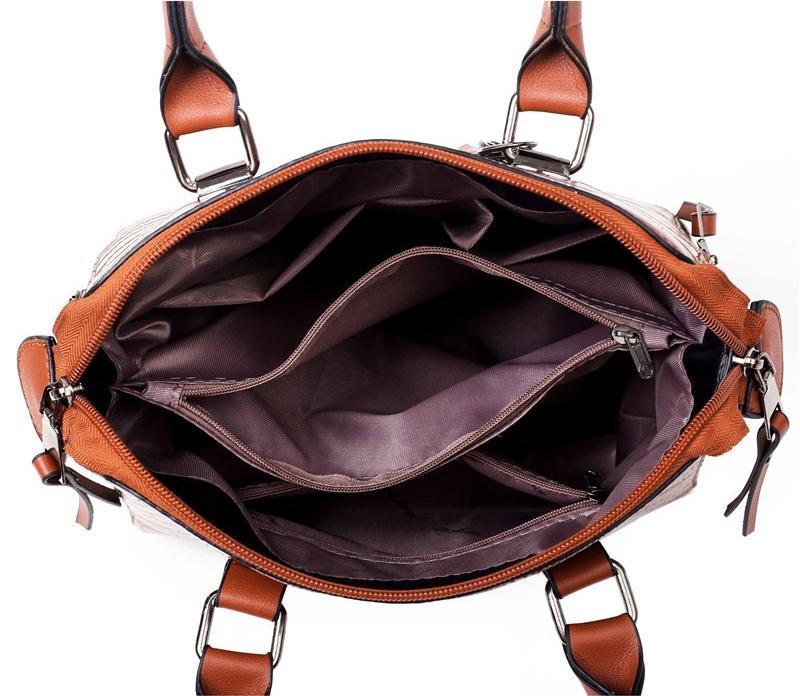 Palmer - 4-Piece Crocodile Pattern Handbag