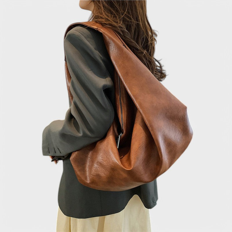 Spacious Triangle Hobo Bag