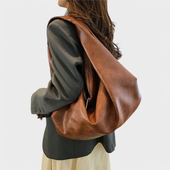 Spacious Triangle Hobo Bag