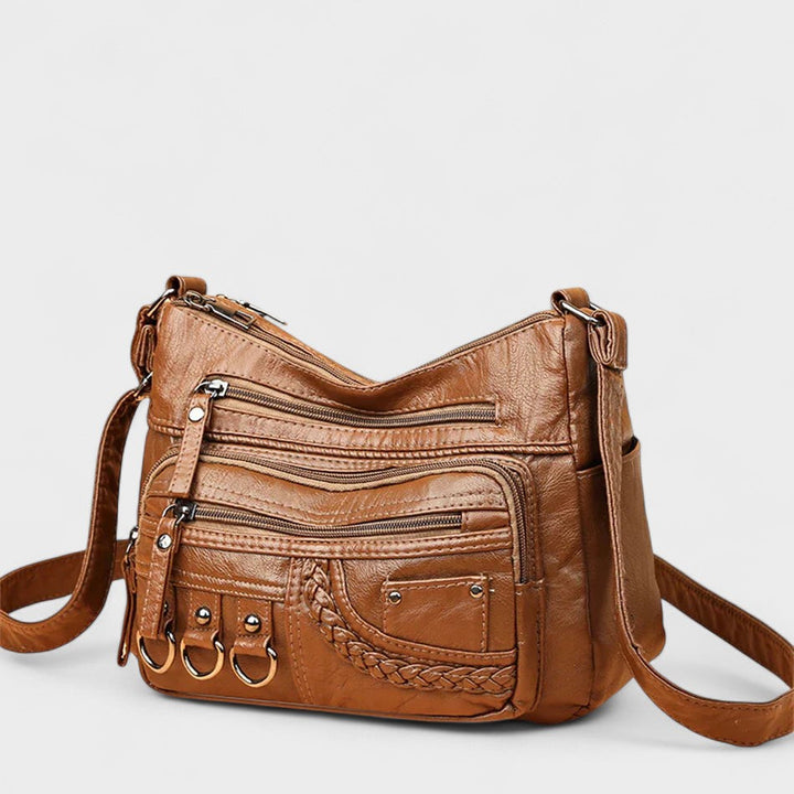Vintage Inspired Multi-Layer Crossbody Bag