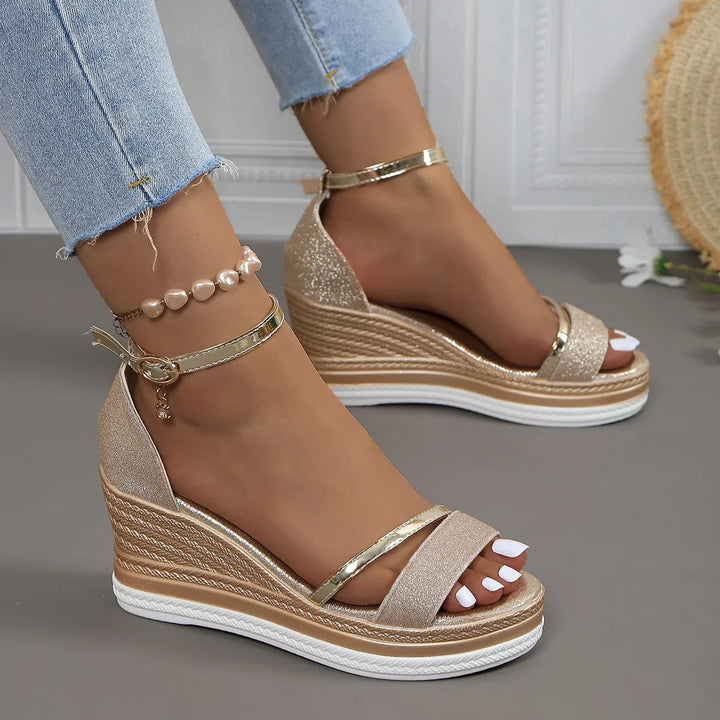 Maren - Comfortable Platform Wedge Sandals