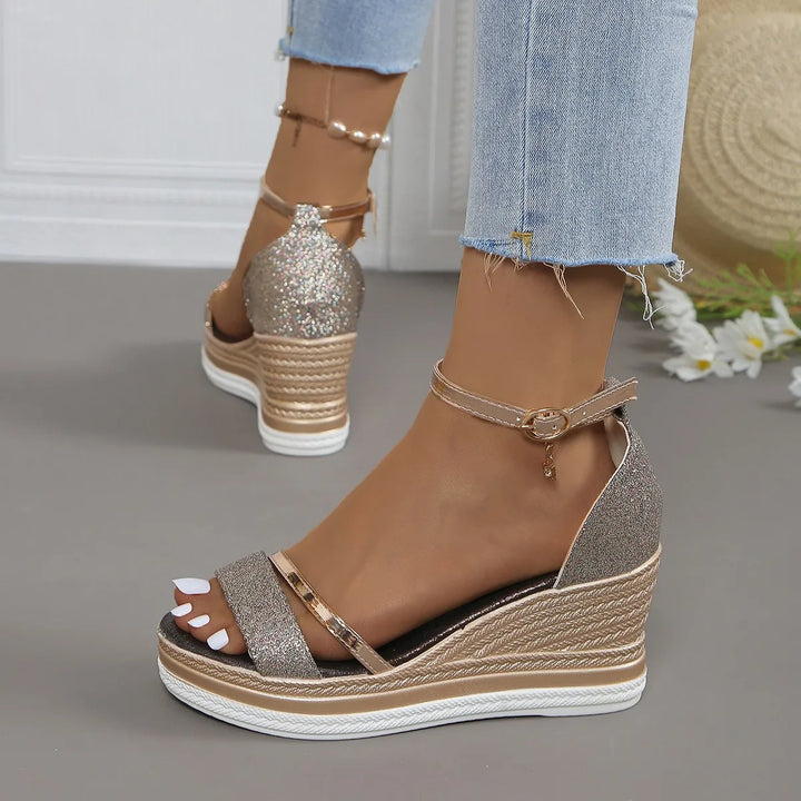 Maren - Comfortable Platform Wedge Sandals