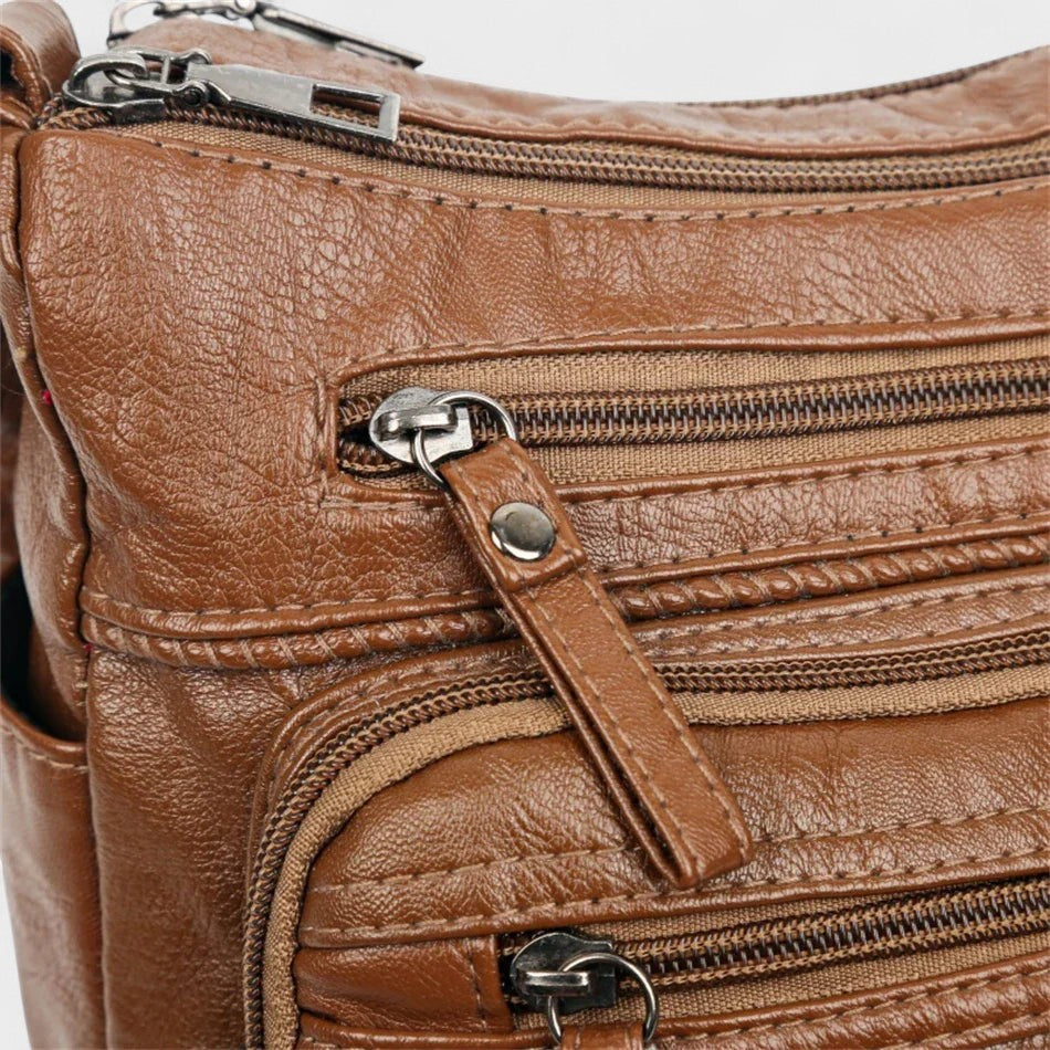 Vintage Inspired Multi-Layer Crossbody Bag