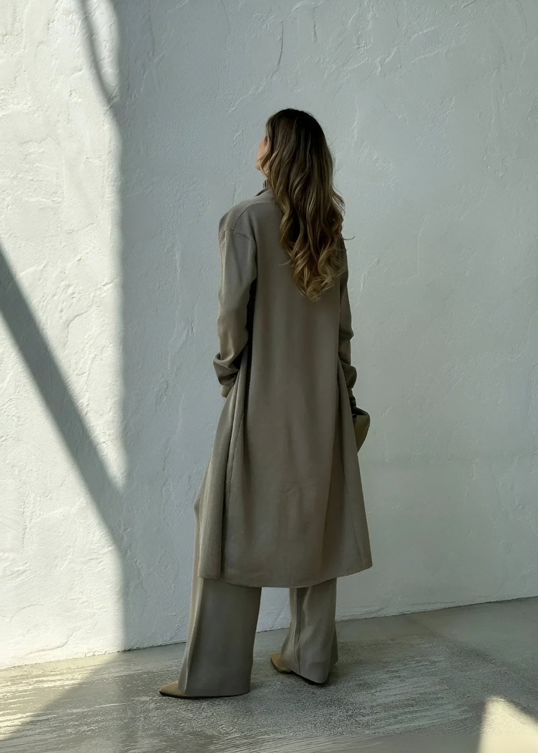 Bianca - Elegant Ribbed Knit 3-Piece Loungewear Set