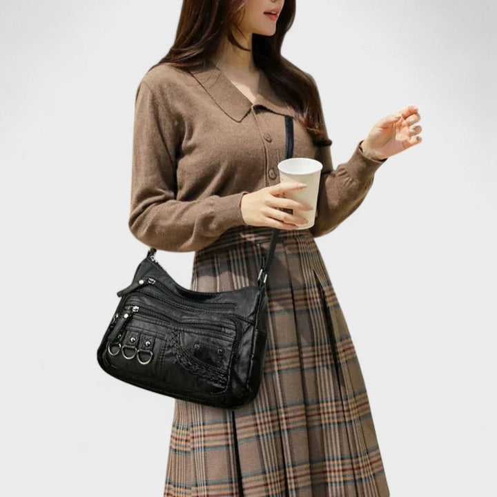 Vintage Inspired Multi-Layer Crossbody Bag