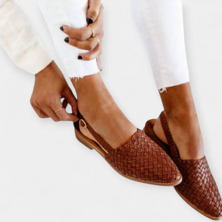 Rosenwyn - Slip-On Buckle Flat Sandals