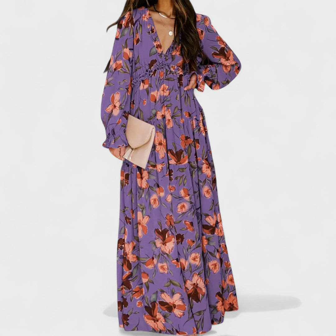 Zera | Floral Tiered Maxi Dress