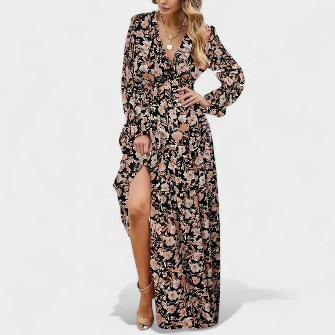 Zera | Floral Tiered Maxi Dress