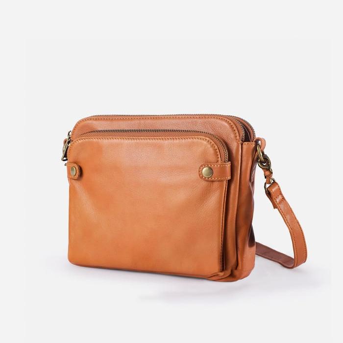 Sleek Three-Layer Crossbody Bag