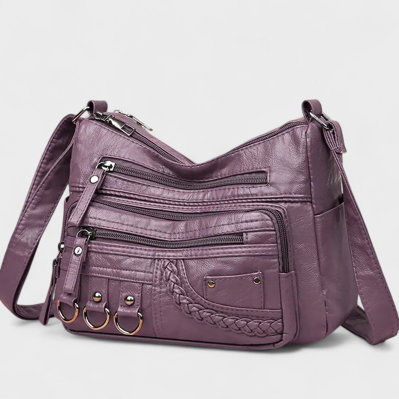 Vintage Inspired Multi-Layer Crossbody Bag