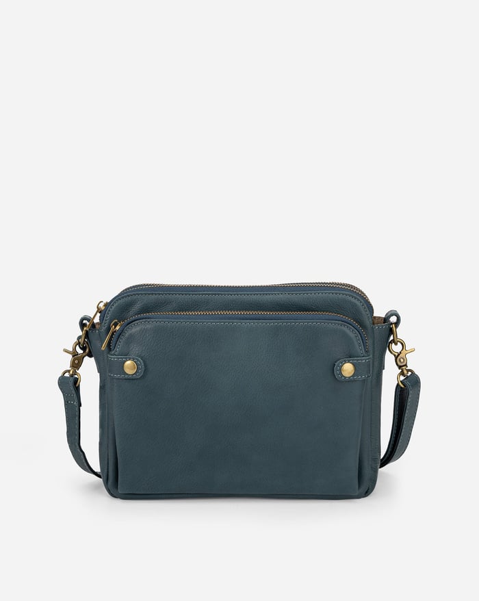 Sleek Three-Layer Crossbody Bag