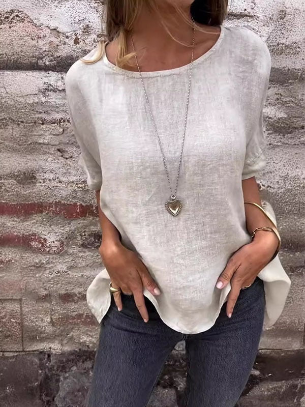 Aviva - Casual O-Neck Loose Top