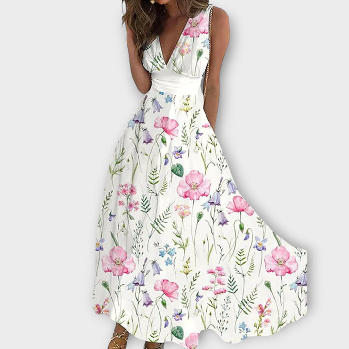 Romy - Floral V-Neck Dress