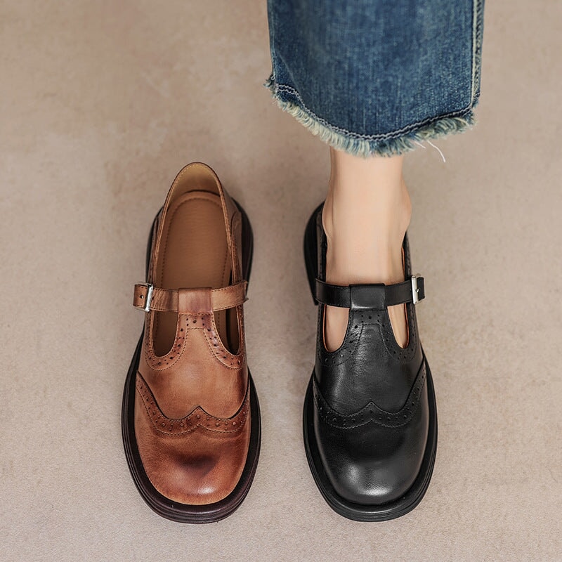 Clara | Elegant Mary Janes Made of Leather