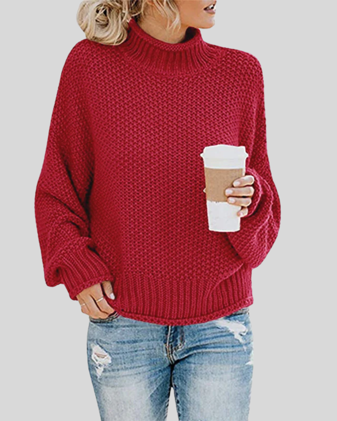 Clara | Chunky Knit Turtleneck Sweater
