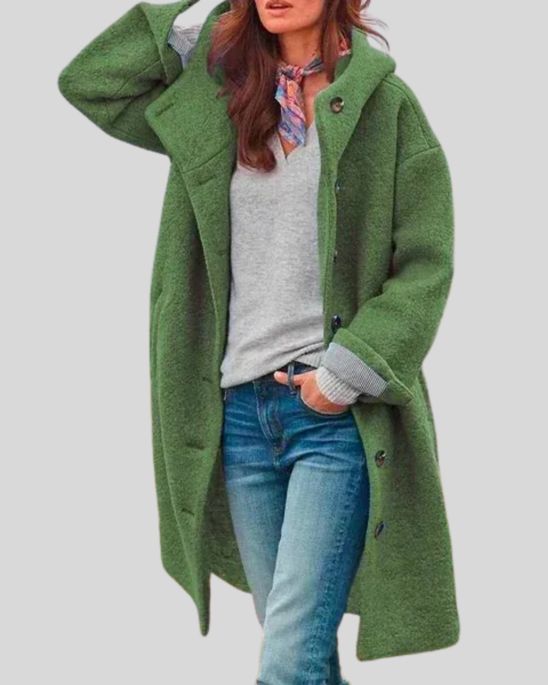Clara | Mid-Length Stylish Coat for Autumn Days