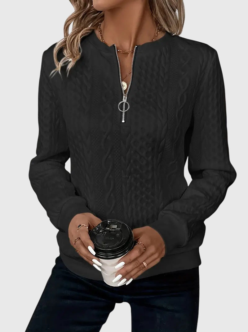 Clara | Sweater with Zipper
