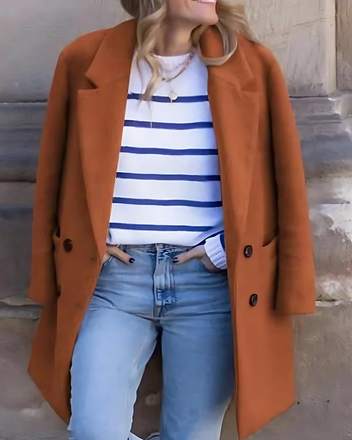Clara | Mid-Length Autumn Tailored Coat