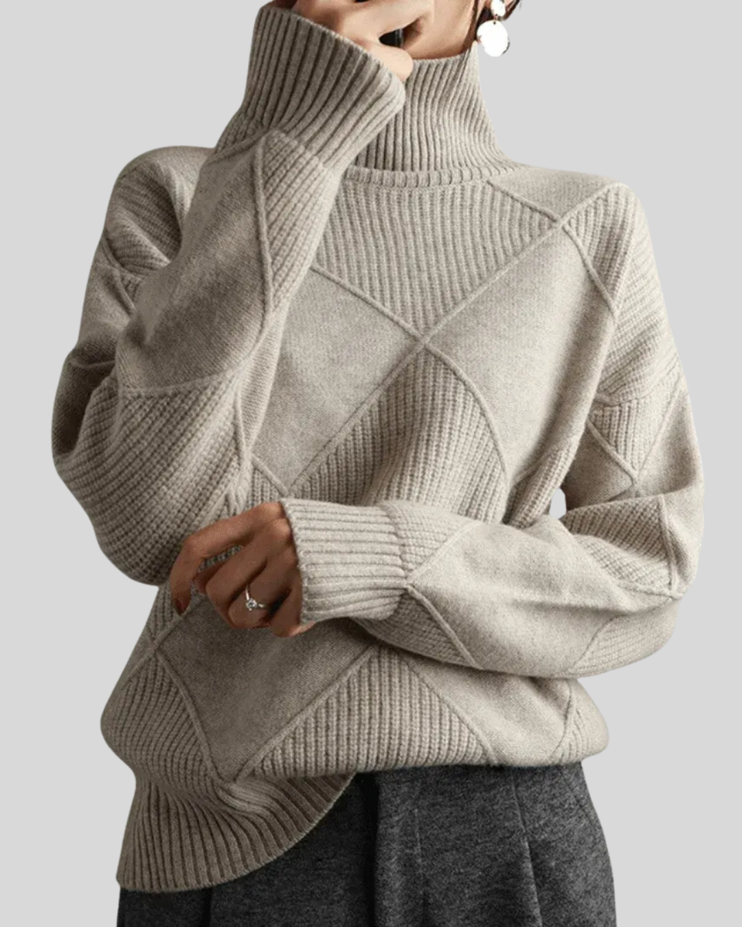 Clara | Luxe Cashmere Turtleneck Sweater