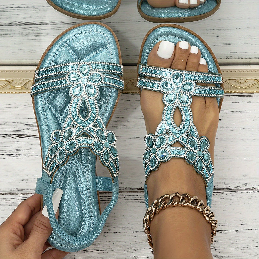 Indira - Sparkle Rhinestone Slingback Sandals