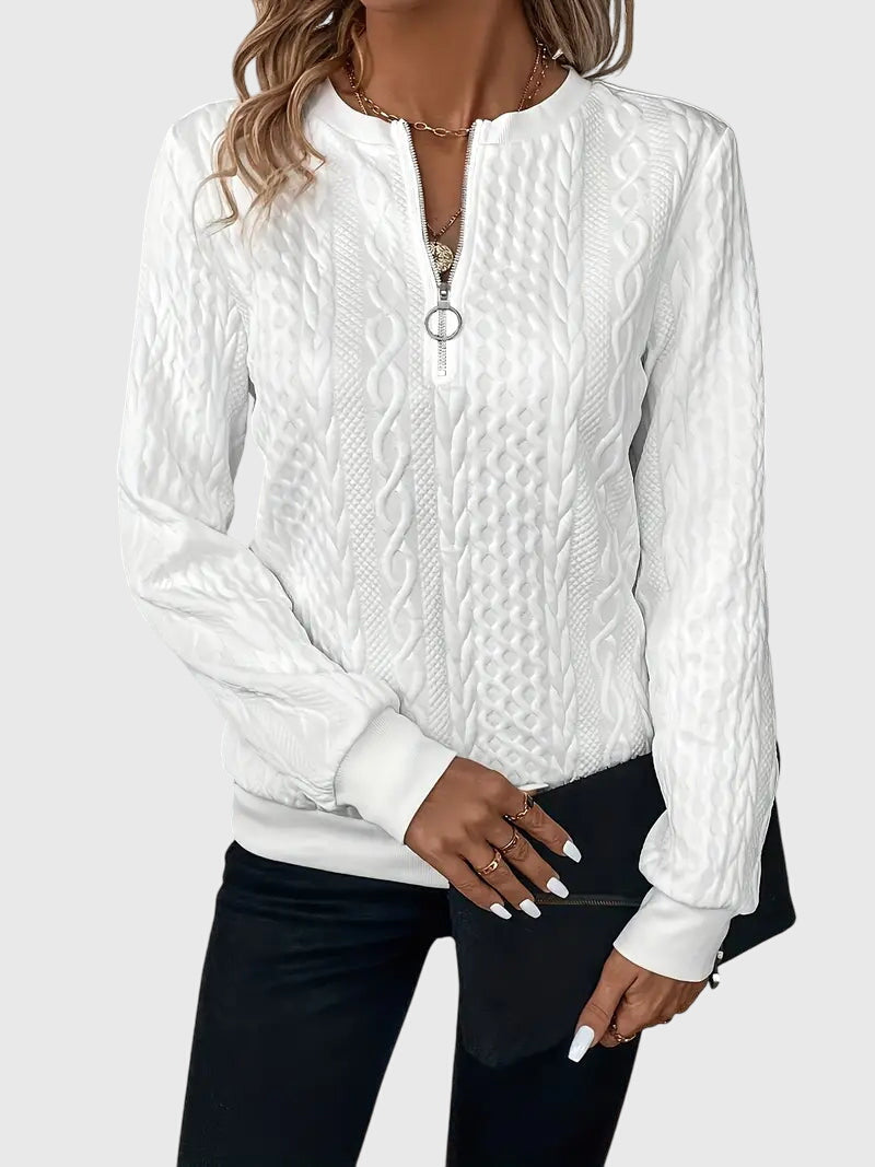 Clara | Sweater with Zipper