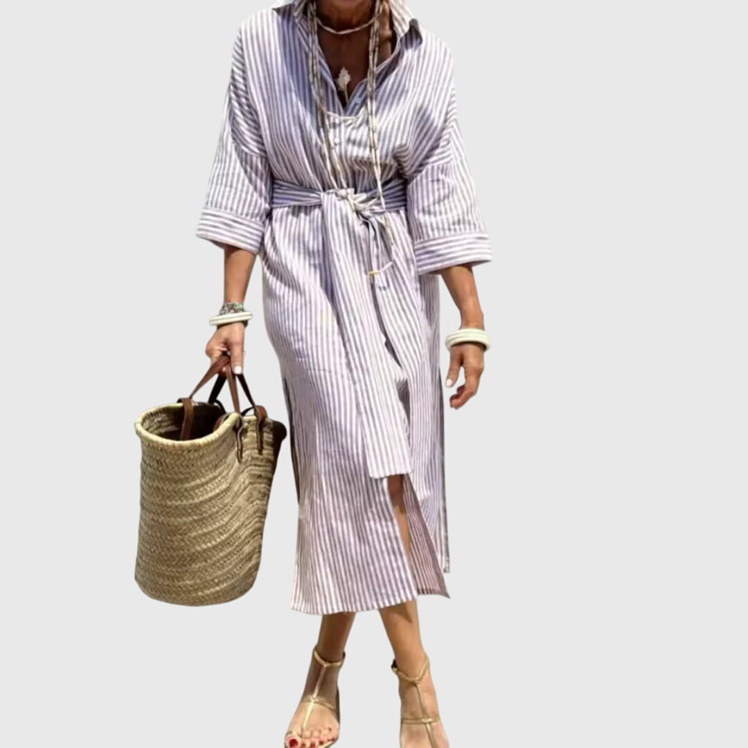 Clara | Classic Striped Dress