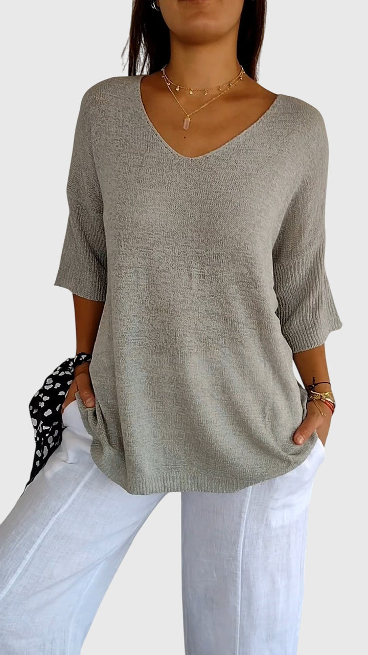 Clara | Elegant V-Neck Top