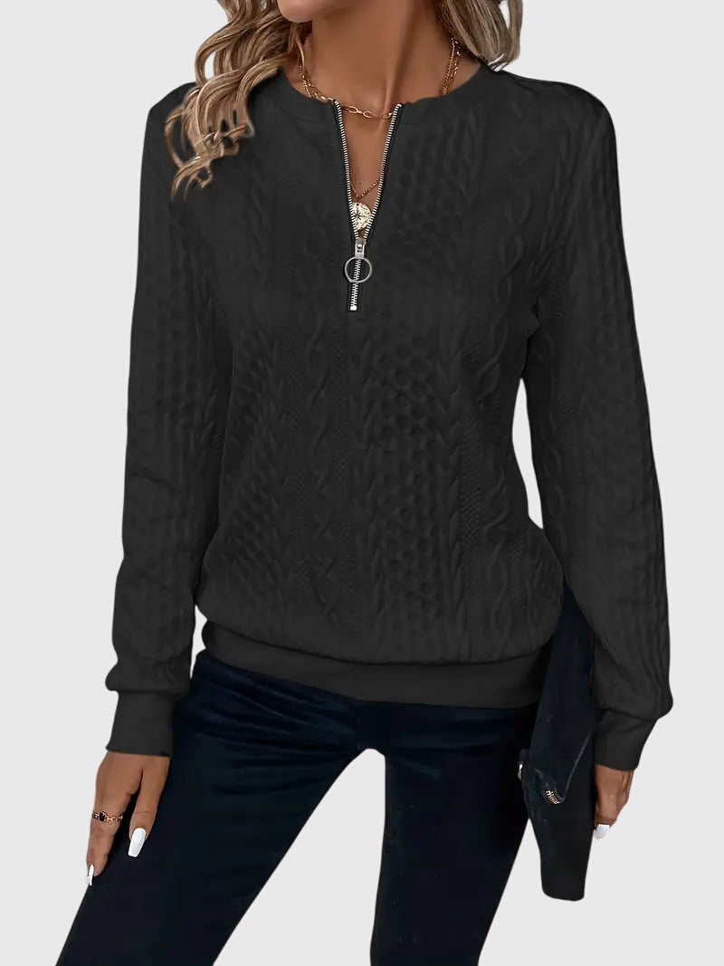 Clara | Sweater with Zipper