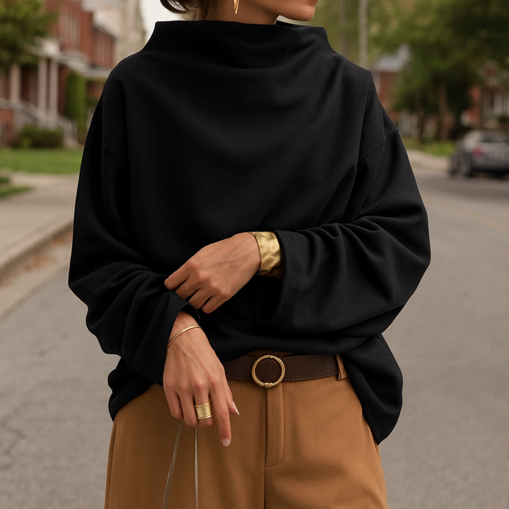 Elly | High-Neck Soft Knit Top
