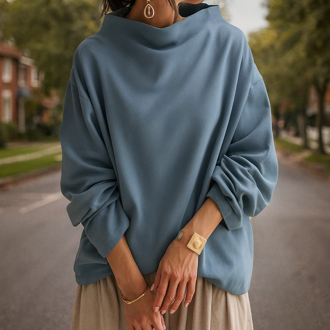 Elly | High-Neck Soft Knit Top