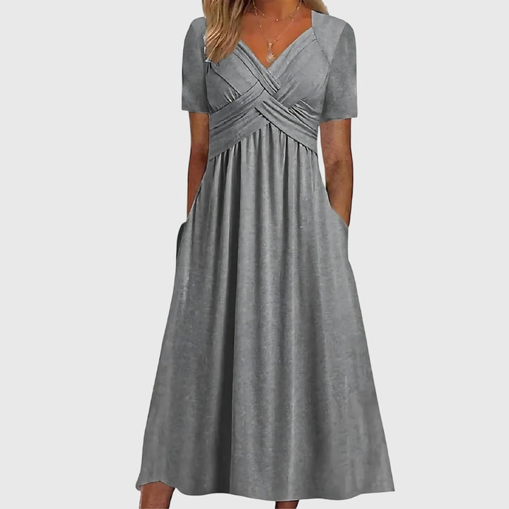 Clara | Midi Dress with Tummy Control