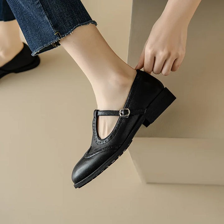 Clara | Elegant T-Strap Mary Janes