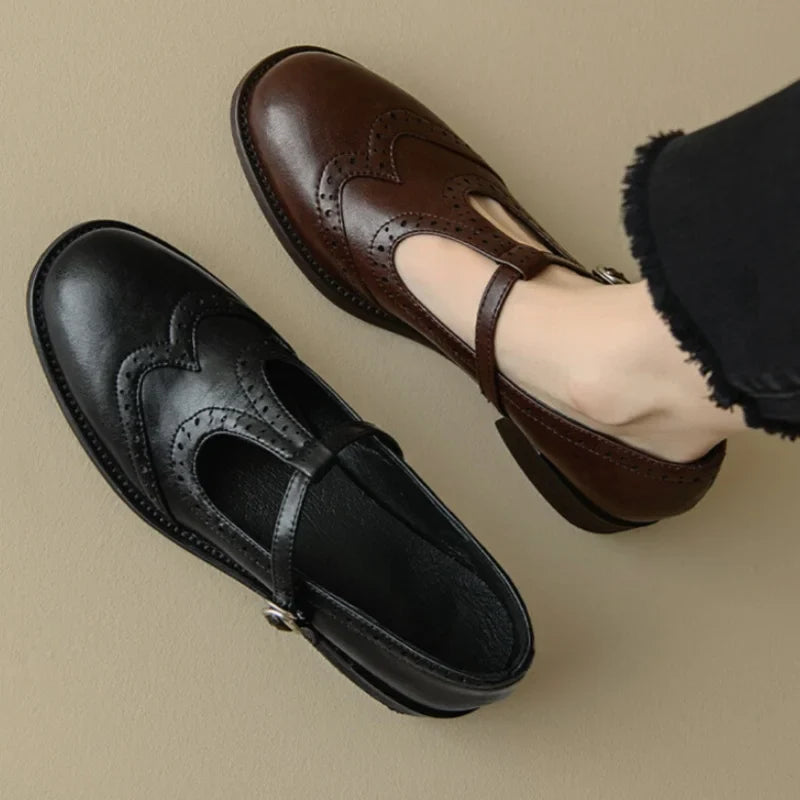 Clara | Elegant T-Strap Mary Janes